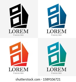 Logo design of houses and properties. Vector EPS 10