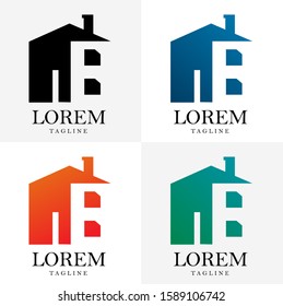 Logo design of houses and properties. Vector EPS 10