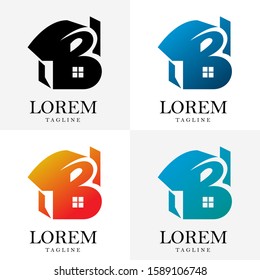 Logo design of houses and properties. Vector EPS 10