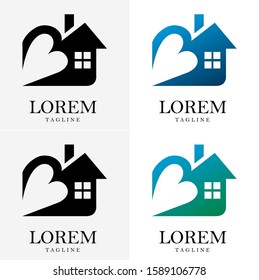 Logo design of houses and properties. Vector EPS 10