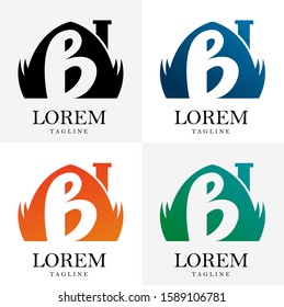 Logo design of houses and properties. Vector EPS 10