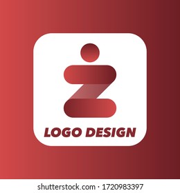 Logo design with human shape Z