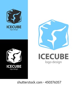 Logo Design Ice Cube, Vector EPS10