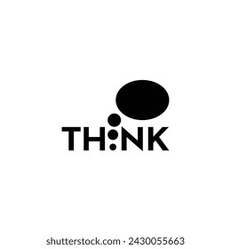 LOGO DESIGN ICON ABSTRACT TYPOGRAPHY THINK WRITING