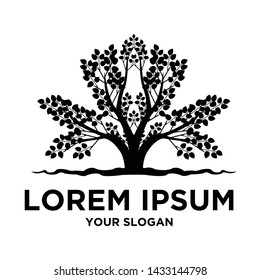 LOGO DESIGN WITH ICON BANYAN TREE
