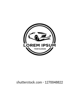 logo design with icon car