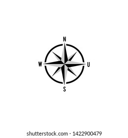 logo design with icon compass