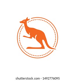 LOGO DESIGN WITH ICON KANGAROO