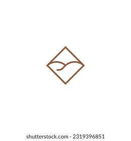 logo design icon kite square technology illustration