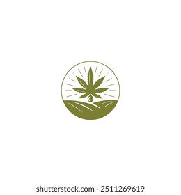 logo design icon leaf natural technology