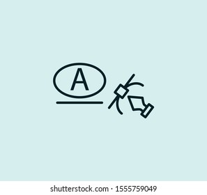Logo design icon line isolated on clean background. Logo design icon concept drawing icon line in modern style. Vector illustration for your web mobile logo app UI design.