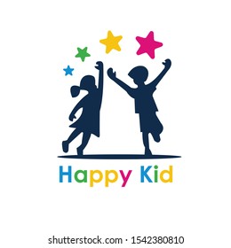 logo design with icon little child