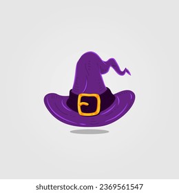 logo design icon magic hat halloween element vector