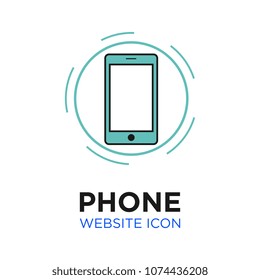 logo design icon phone for website