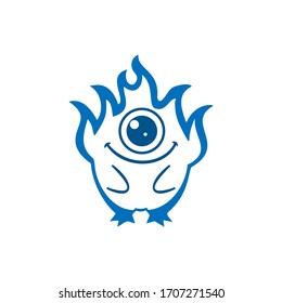 logo design with icon plankton