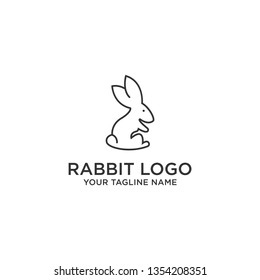 Logo design icon Rabbit logo vector template. - Vector