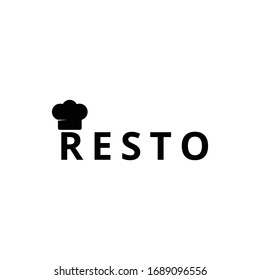 Icono de diseño del logotipo para el resto, restaurante.