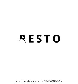 Logo design icon for resto, restaurant.