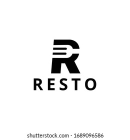 Logo design icon for resto, restaurant.