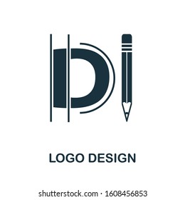 Logo Design icon. Simple element from design technology collection. Filled Logo Design icon for templates, infographics and more.