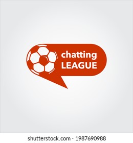 logo design idea for football chatting