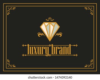 Logo design ideas relating to diamonds or luxury jewelry for professional brand companies