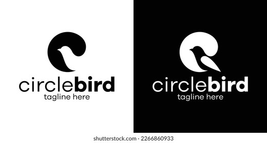 logo design illustration bird icon vector