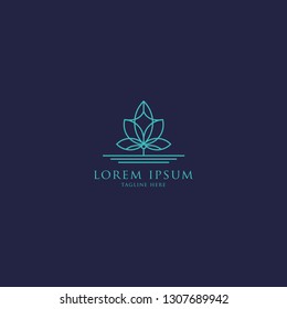 logo Design Illustration Cannabis luxury - Vector