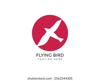 Logo Design Illustration Flying Bird Icon. Flying Bird Icon - Logo Design Illustration for Creative and Professional Branding