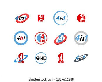 8,388 4 in 1 logo Images, Stock Photos & Vectors | Shutterstock