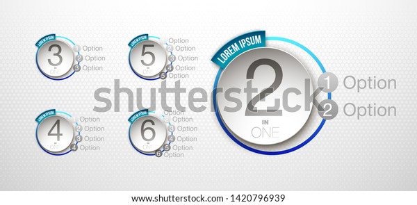 Logo Design Illustration Set Sign Numbers \