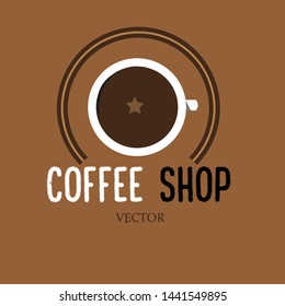 Logo design illustration vector vintage coffee shop - Vector