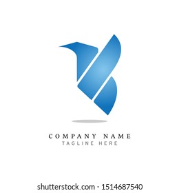 logo design with illustrations from bird, simple design concepts - vector