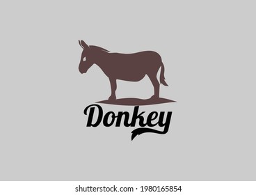 logo design with image of donkey