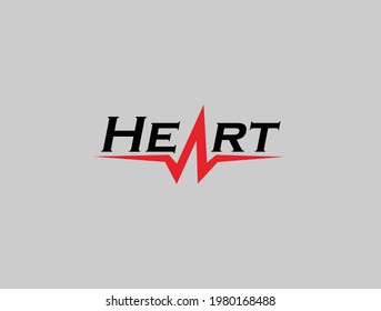 logo design with image of a heart pulse