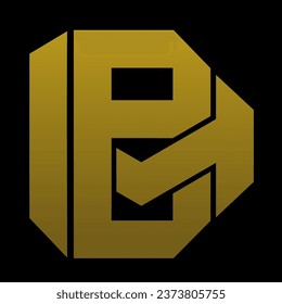 logo design with images of the letters B and M, you can add the name you want