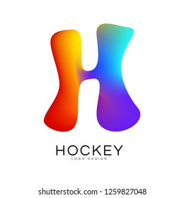 Logo design with initial H for your brand. Liquid and fluid icon with creative icon.