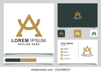 logo design of initial letter A. initial letter A. A logo. Initial logo. a unique, exclusive, elegant, professional, clean, simple, modern logo. It would be perfect for your company.