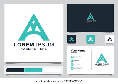 logo design of initial letter A. initial letter A. A logo. Initial logo. a unique, exclusive, elegant, professional, clean, simple, modern logo. It would be perfect for your company.