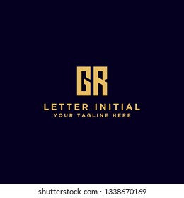 Logo Design Initial Letter GR. - Vector