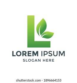 logo design of initial letter L. initial letter L leaf. leaf logo. nature logo. a unique, exclusive, elegant, professional, clean, simple, modern logo. It would be perfect for your company  