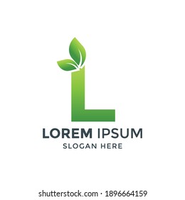 logo design of initial letter L. initial letter L leaf. leaf logo. nature logo. a unique, exclusive, elegant, professional, clean, simple, modern logo. It would be perfect for your company  