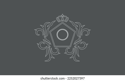 Logo design with initial letter O. Can be used for company logos, business, postcards.