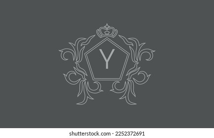 Logo design with initial letter Y. Can be used for company logos, business, postcards.