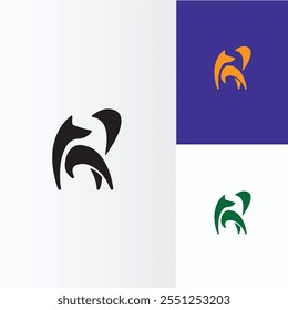 Logo design initial monogram letter shape