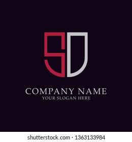 Logo design initial SS - Vector

