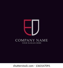 Logo design initial - Vector

