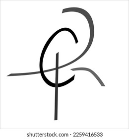 A logo design with the initials CR for Brand