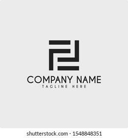 logo design with the initials FF letters