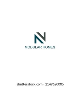 logo design inspiration for architectural modular homes company inspired from abstract letter N isolated in the white background also suitable for the brands or companies that have initial name N